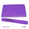 Herramientas para uñas tira de lijado de goma para esmalte de uñas archivo de esponja elástico alto redondo largo recto tira de color para esmalte de uñas tira de pulido