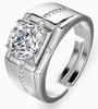 Anel de casal anel de diamante feminino simulação zircão anel de casamento aberto mão rápida dominador casal vivo anel anel masculino