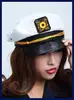 Gorra Octagonal de Policía Logo Águila Negra Casa de Juegos Infantil Gorra de Policía Uniforme Tentación Juego de Rol Gorra de Policíaca