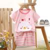 Terno de manga curta das crianças algodão meninos T-shirt bebê verão roupas infantis meninas shorts roupas do bebê verão atacado
