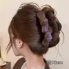 Presilha de cabelo de pelúcia em formato de peixe para outono e inverno para mulheres, luxo leve e toque de alta qualidade, tamanho grande para cabelos grossos, acessório de cabelo versátil tipo pinça de tubarão
