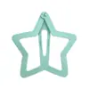 Presilha de cabelo Y2K oversized em formato de estrela, um acessório de cabelo único e exagerado, uma presilha de cabelo grande com um design de estrela de cinco pontas vazada