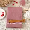 Tejido de hilo teñido lavado de algodón puro, tejido a cuadros estilo coreano con patrón Chaoyang rojo, adecuado para ropa de mujer, ropa infantil, bolsos, accesorios para el cabello y coleteros DIY