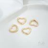 Hebilla de Corazón de Melocotón Cladada en Cobre 14K que Conserva el Color Hebilla de Resorte en Forma de Corazón Hebilla de Langosta de Forma Especial Accesorios de Hebilla de Conexión para Joyería DIY
