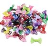 Transfronterizo 50 Lazos Pequeños Cuadros de Colores Mixtos Accesorios para Ropa Accesorios Textiles Caja de Regalo DIY Lazos Decorativos