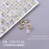 K9 Nuevo Súper Brillante Fondo de Punta 9.8mm Flor de Ciruelo Pedrería para Uñas, Coloridas Irregulares Forma de Flor Pegatinas para Uñas, Decoraciones de Pedrería 33
