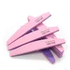Esponja para Manicura Tira de Lijado Rosa Morado Media Luna Recorte y Pulido de Uñas Superficie de la Uña Especial Doble Cara Arena Fina Manicura