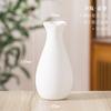 Vaso pequeno de cerâmica branca fosca para arranjo de flores simples, criativo e simples para sala de estar, decoração de casa com flores secas, decoração transfronteiriça