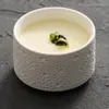 Tigela de Sobremesa Branca Pontilhada de Meteorito de 3,1 polegadas de Fábrica, Tigela Pequena para Refeição, Louça de Cerâmica, Açucareiro de Restaurante