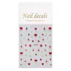 Pegatinas para Uñas Estrella Corazón con Borde Dorado Adhesivo Plano Rombo Versátil Corazón Accesorios para Arte de Uñas Estilo Dh