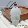 Pingente da Paz de Jade Natural de Tianshan, Amuleto da Paz, Buda de Jade Seda Dourada, Acessórios de Jade para Homens e Mulheres, Atacado de Fábrica