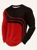 Camiseta Transpirable con Estampado Digital Rayada Nueva para Hombre 2026 AliExpress Amazon Moda Camiseta Casual para Hombre