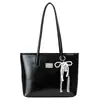 Bolso Retro para Mujer 2025 Nuevo de Alta Gama Primavera y Verano Bolso de Hombro Bolso Tote de Gran Capacidad Bolso de Moda para Ir al Trabajo