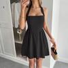 Vestido Corto Elegante Estilo Europeo y Americano de Cuello Halter Di Yun Transfronterizo Ropa para Mujer Primavera/Verano 2026 Sitio Independiente de Amazon