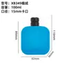 Frascos de Perfume com Revestimento de Veludo em Estoque, Tampas de Liga de Zinco Atacado, Frascos de Vidro Transparentes 100ml Pequenos Reabastecíveis Vazios com Tampas de Veludo