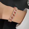Pulsera de diamantes transfronteriza europea y americana nueva, estilo retro de nicho para mujer, joyería ligera de lujo de alta calidad, conjunto de 4 piezas al por mayor