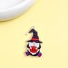 Nuevos aretes colgantes acrílicos impresos de Navidad, lindos Papá Noel, muñeco de nieve, accesorios DIY, material para joyería