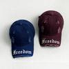 Gorra de Béisbol Lavada con Agujeros Estilo Coreano Primavera, Ala Corta, Personalizada para Mujer, Ala Cortada a la Mitad para Hombre