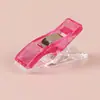 Clips de borde de plástico de colores transfronterizos, clips de hacha, clips de fijación para costura de patchwork, clips de posicionamiento fuertes de cola larga, clips pequeños