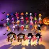 Colgante de Muñeco Vudú Divertido de Halloween Llavero de Figura de Bruja Tejida de Lana Decoración de Fiesta Adorno Colgante Pequeño