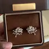 Champagne Suave Brilhante~ Céu Estrelado Deslumbrante Champagne de Nicho Brincos de Pérola Imitação Zircônia, Super Estilo Fada, Brincos de Luxo com Senso de Luxo