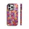 Estilo fresco y pequeño, diseño de flores trituradas en pantalla completa, funda magnética para iPhone 18, 17, funda de alta calidad para niñas