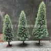 Árbol de cedro simulado falso ciprés de cedro escena navideña de nieve árbol de escena de nieve árbol de filmación árbol de Navidad salón de escultura de hielo decoración árbol de nieve
