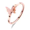 Anillo de Acero de Titanio con Diseño Simple Dongdaemun Coreano, No se Desvanece, para Mujer, Anillo de Dedo de Lujo Ligero a la Moda, Joyería para Mano Mismo Estilo del Pequeño Libro Rojo