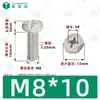Parafusos de Máquina de Aço Inoxidável 304 com Cabeça Hexagonal Externa e Fenda Cruzada Peças Padrão Gb29.2 Parafusos para Móveis M3-M8