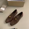 Primer Encuentro Temporada Yangqi Zapatos de Vestir Individuales para Mujer 2024 Nuevos Mocasines de Primavera y Otoño Zapatos Planos Casuales Slip-on