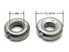 M8 Fabricante Venta al por Mayor Tres Ranuras Tres Ranuras Tuerca Redonda de Dientes de Juego Interior Tapón de Tubo Redondo Soldadura Tres Ranuras Tuerca para Muebles Diente Interior