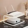 Estante de Colocación para Router para Uso Doméstico, Estante de Almacenamiento Multicapa para Decodificador de TV para Escritorio de Sala de Estar, Estante de Refrigeración para Módem Óptico con Diseño Hueco