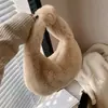 Bolso Peludo de Moda Estilo Coreano para Mujer Nuevo Bolso Peludo Bolso de Mano Bolso de Mujer Bolso de Hombro de Felpa