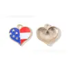 Día de la Independencia EE. UU. Gota de Aceite Joyería Accesorios Colgante de Aleación DIY Cadena de Teléfono Llavero Encanto Venta Caliente Transfronteriza