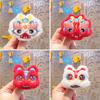 Broche de Peluche Danza del León Colgante de Muñeca Accesorios al por Mayor Accesorios de Ropa DIY Llavero del Año de la Serpiente Pequeño Regalo de Año Nuevo