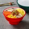 Vajilla de Melamina Kaiba Tazón para Fideos Comercial Imitación Porcelana Plástico Tazón Picante Caliente Sopa de Fideos Fideos Fideos de Arroz Tazón Grande Tazón para Ramen
