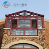 Beijing Villa Varanda de Sol Sala de Vidro Estrutura de Aço Liga de Alumínio Design de Varanda de Sol Sala de Vidro