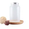 Taza de Plástico PP para Bebidas Calientes 500ml Botella de Plástico Resistente a Altas Temperaturas Botella Redonda Taza para Té de Leche Café con Tapa de Aluminio