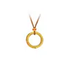Oro de Arena Antigua Nezha el Niño Mágico Naohai Círculo Qiankun Mismo Estilo Anillo Colgante Collar Colgante Estilo Nacional Cuerda Tejida a Mano