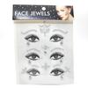 Adhesivos luminosos de acrílico de diamante para ojos, 3 pares, adhesivos para ojos, adhesivos para cejas, adhesivos de diamante para ojos, adhesivos luminosos para la cara, adhesivos de maquillaje para la cara para baile de fiesta