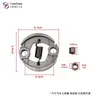 Adecuado para Embrague de Motosierra Stihl Fs160Fs180Fs220Fs280 Piñón Pasivo de Disco Accesorios de Jardín
