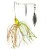 Señuelo de Spinning Anti-Enganche con Spinnerbait Giratorio, Señuelo de Pesca de Largo Alcance, Cabeza de Plomo, Señuelo de Pez Imitación para Lobina