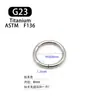 Cuffs para Oreja de Aleación de Titanio G23 de 1.2 mm de Espesor Aro Continuo Anillo para Nariz Aro para Oreja F136 Aleación de Titanio Joyería para Piercings Cuidado de Orejas Anillo para Labio