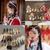 Pendientes Largos con Borlas Tejidas de Plumas Estilo Étnico Retro para Mujer, Pendientes Bohemios de Cuentas de Semillas Huecas de Gama Alta