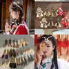 [Selección Premium] Pendientes Largos con Borlas Tejidas de Plumas Estilo Étnico Vintage para Mujer Pendientes Huecos de Gama Alta Bohemios