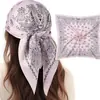 Fábrica de Serigrafía Hecha a Mano Personalizado con Logotipo de Empresa Bufanda Cuadrada de Seda Bufanda de Seda Doble Cara de Seda de Morera