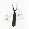 Estilo College jk Gravata Borboleta Decorada Cinza Gravata Feminina Estilo Japonês Listrada Retrô dk Camisa Masculina Estilo Zíper Grátis