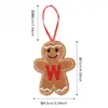 Colgante Decorativo de Hombre de Jengibre Nuevo Navideño Transfronterizo con 26 Letras Colgante para Árbol de Navidad Accesorios para Decoración de Escena Festiva