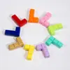 Combinación de Empalme de Agujero Recto Acrílico Cadena Colgante Tetris Pulsera de Cadena para Teléfono Móvil Accesorios de Joyería DIY