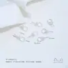 Pendente de conta com furo grande em ouro 14K que não desbota, em formato de flor, olho de ovelha, porta-contas, artesanato DIY, porta-pérolas de cristal adesivo, acessórios